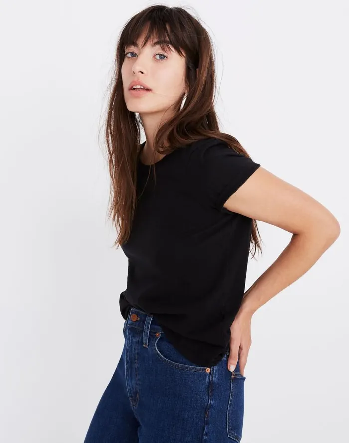 Tees Women Madewell Northside Vintage Tee True Black