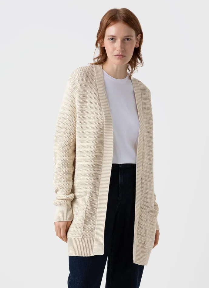 Textured Cardigan Women SUNSPEL Knitwear