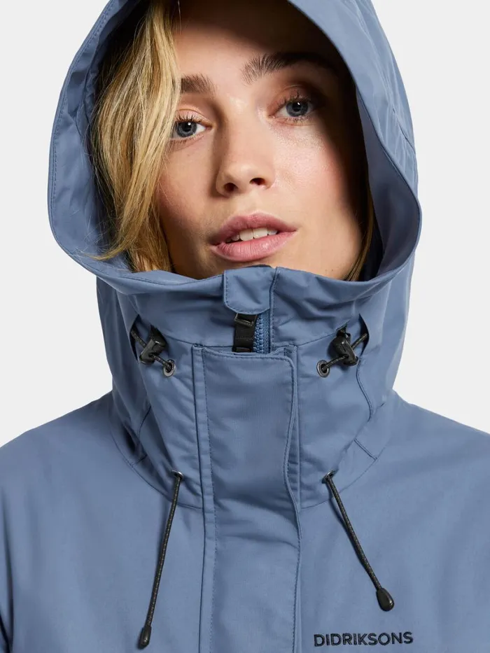 Thelma Parka True Blue Women Didriksons Spring Jackets