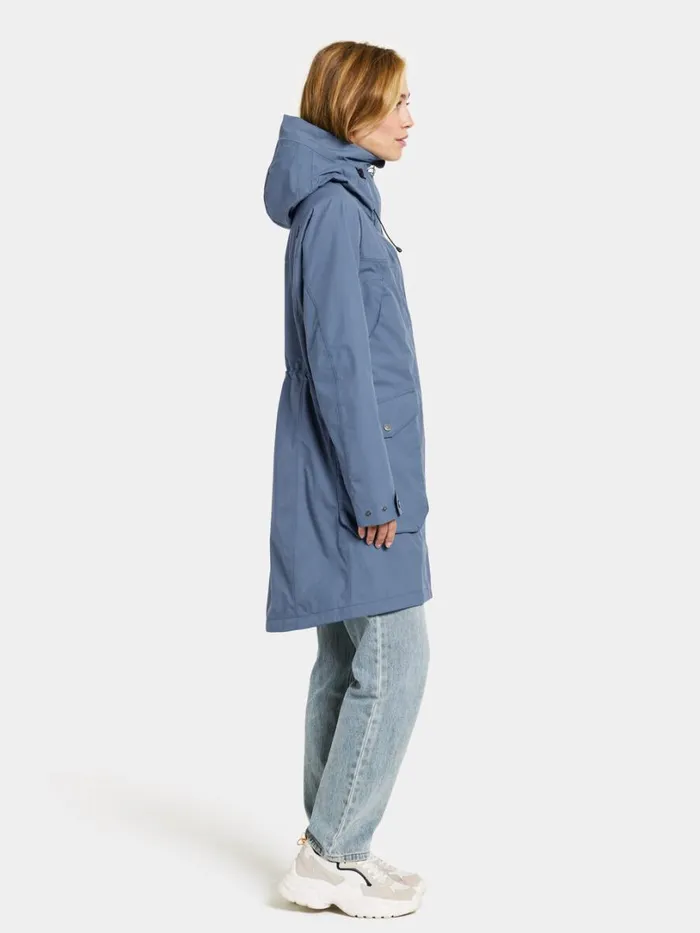 Thelma Parka True Blue Women Didriksons Spring Jackets