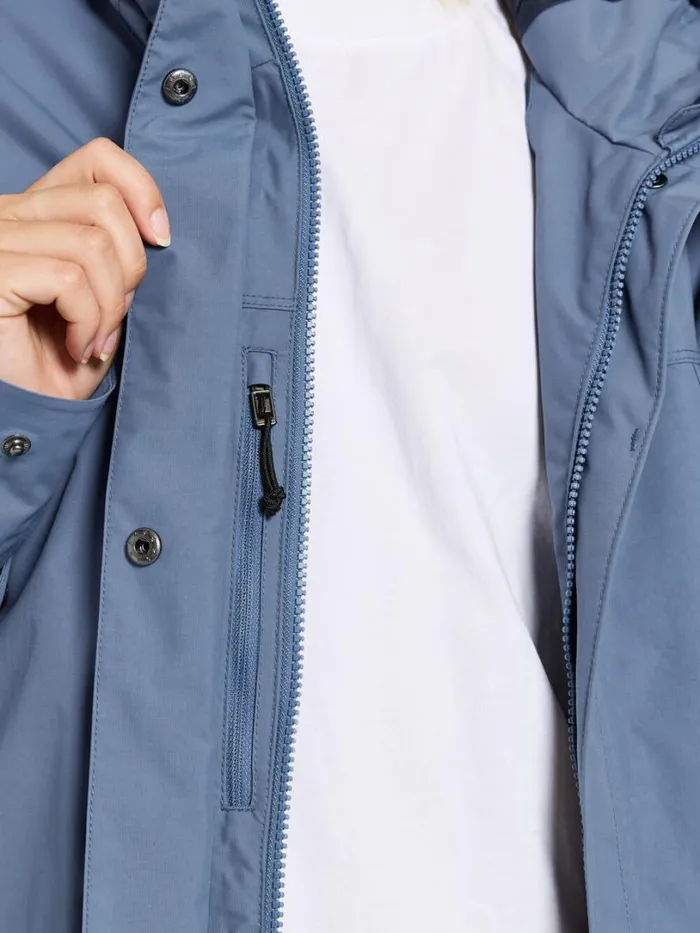 Thelma Parka True Blue Women Didriksons Spring Jackets