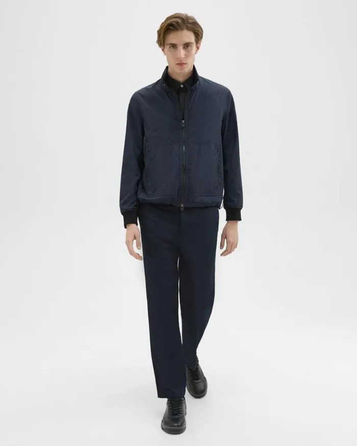 Theory Blouson ZipUp Jacket Navy Men Outerwear