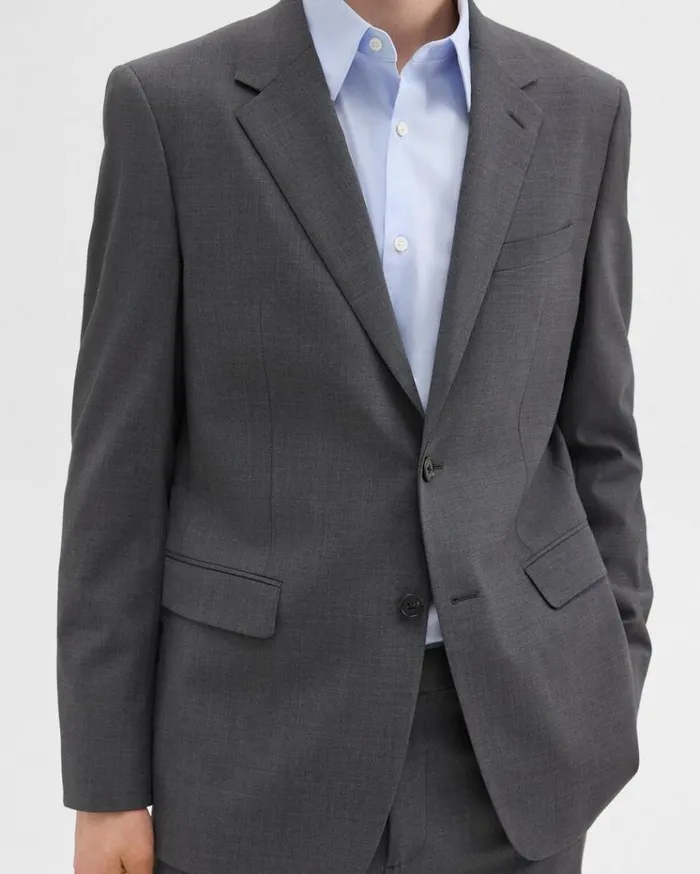 Theory Chambers Blazer In Stretch Wool Medium Charcoal Men Blazers Jackets Theory Chambers Blazer In Stretch Wool Medium Charcoal Men Blazers Jackets