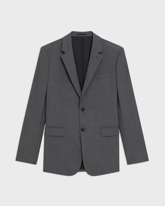 Theory Chambers Blazer In Stretch Wool Medium Charcoal Men Blazers Jackets Theory Chambers Blazer In Stretch Wool Medium Charcoal Men Blazers Jackets