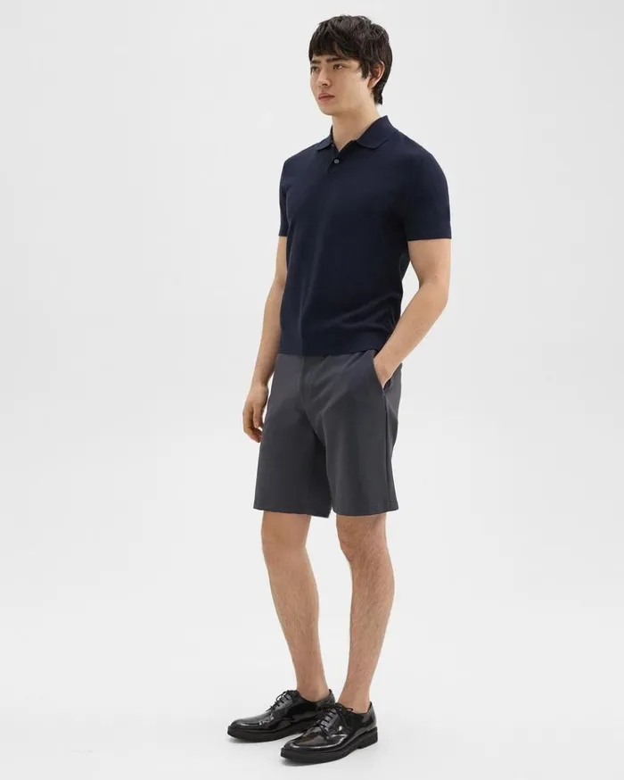 Theory Curtis 9 Drawstring Short In Precision Ponte Basalt Men Shorts Theory Curtis 9 Drawstring Short In Precision Ponte Basalt Men Shorts