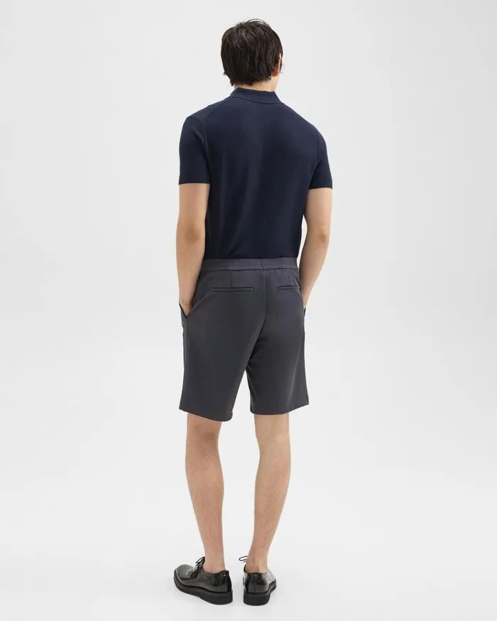 Theory Curtis 9 Drawstring Short In Precision Ponte Basalt Men Shorts Theory Curtis 9 Drawstring Short In Precision Ponte Basalt Men Shorts