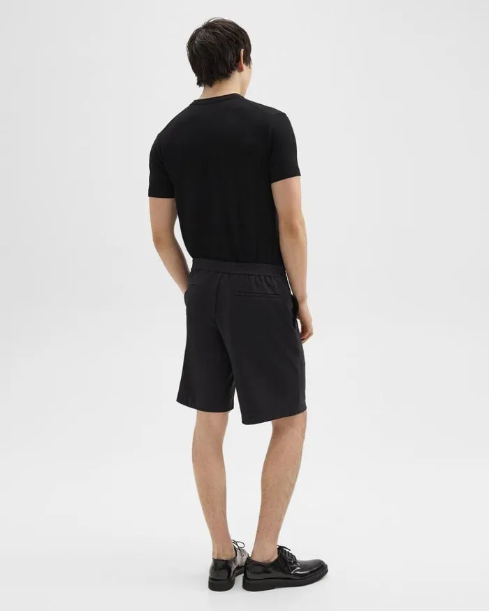 Theory Curtis 9 Drawstring Short In Precision Ponte Black Men Shorts Theory Curtis 9 Drawstring Short In Precision Ponte Black Men Shorts