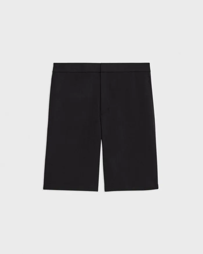Theory Curtis 9 Drawstring Short In Precision Ponte Black Men Shorts Theory Curtis 9 Drawstring Short In Precision Ponte Black Men Shorts