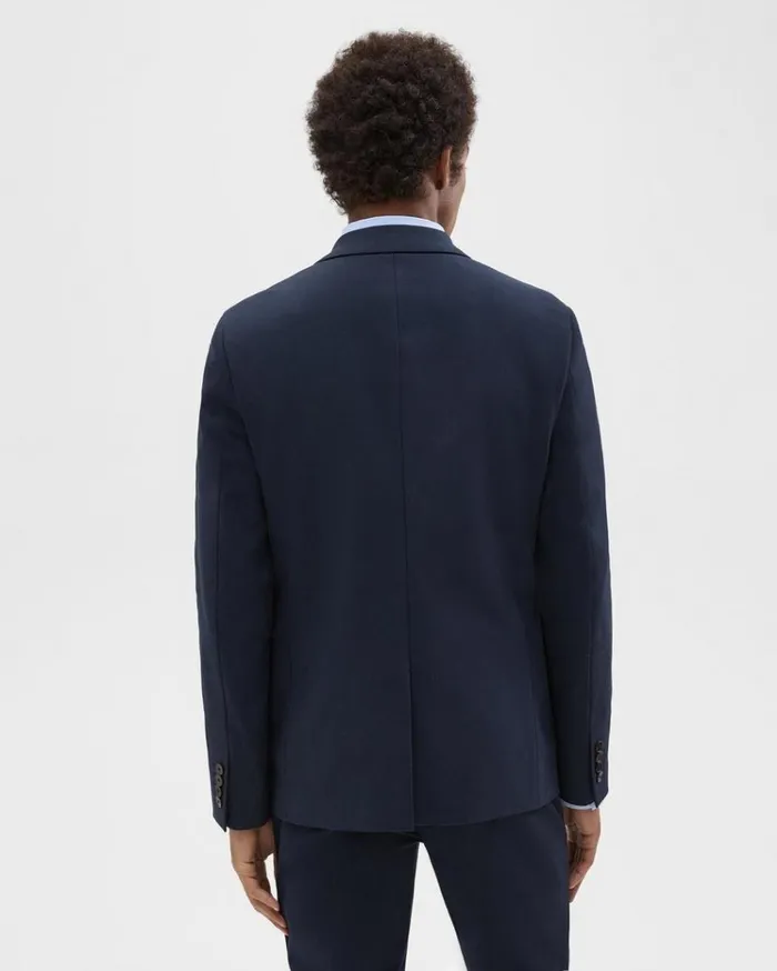 Theory Morton Blazer In Stretch Cotton Baltic Men Blazers Jackets Theory Morton Blazer In Stretch Cotton Baltic Men Blazers Jackets
