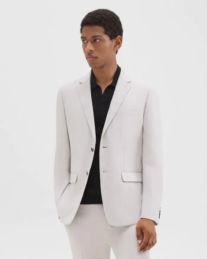 Theory Morton Slim Blazer In LinenViscose Limestone Men Blazers Jackets Theory Morton Slim Blazer In LinenViscose Limestone Men Blazers Jackets