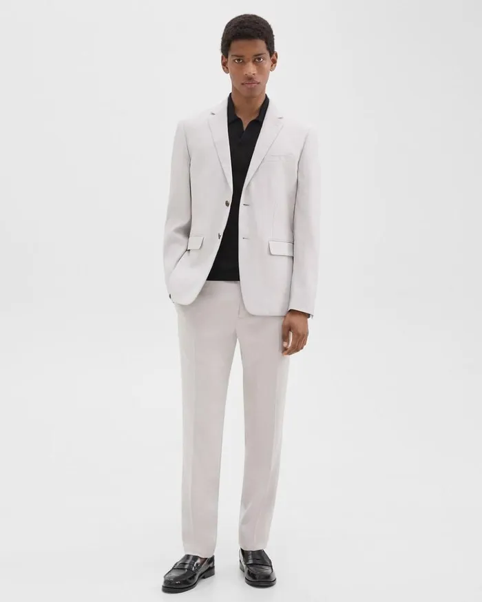 Theory Morton Slim Blazer In LinenViscose Limestone Men Blazers Jackets Theory Morton Slim Blazer In LinenViscose Limestone Men Blazers Jackets