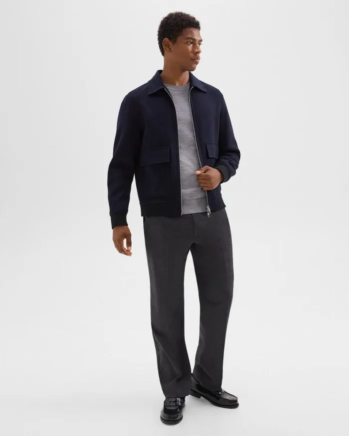 Theory Sean Jacket In DoubleFace WoolCashmere Baltic Men Outerwear