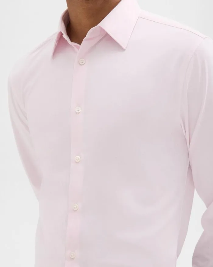 Theory Sylvain Shirt In Structure Knit Pale Pink Men Shirts Theory Sylvain Shirt In Structure Knit Pale Pink Men Shirts