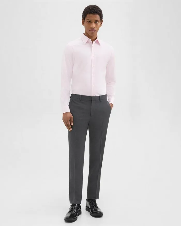 Theory Sylvain Shirt In Structure Knit Pale Pink Men Shirts Theory Sylvain Shirt In Structure Knit Pale Pink Men Shirts