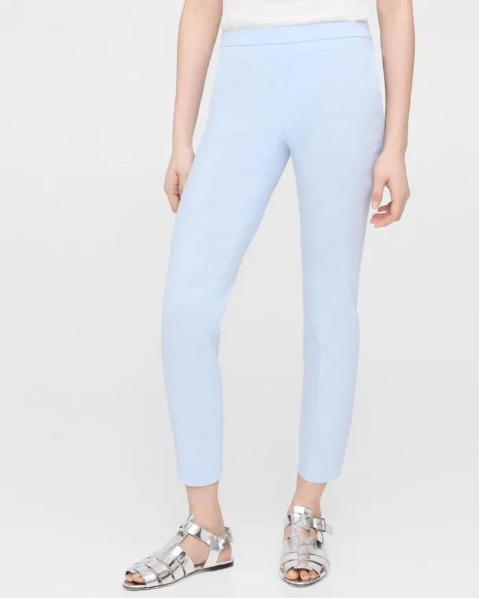 Theory Treeca PullOn Pant In Good Linen Breeze Women Pants