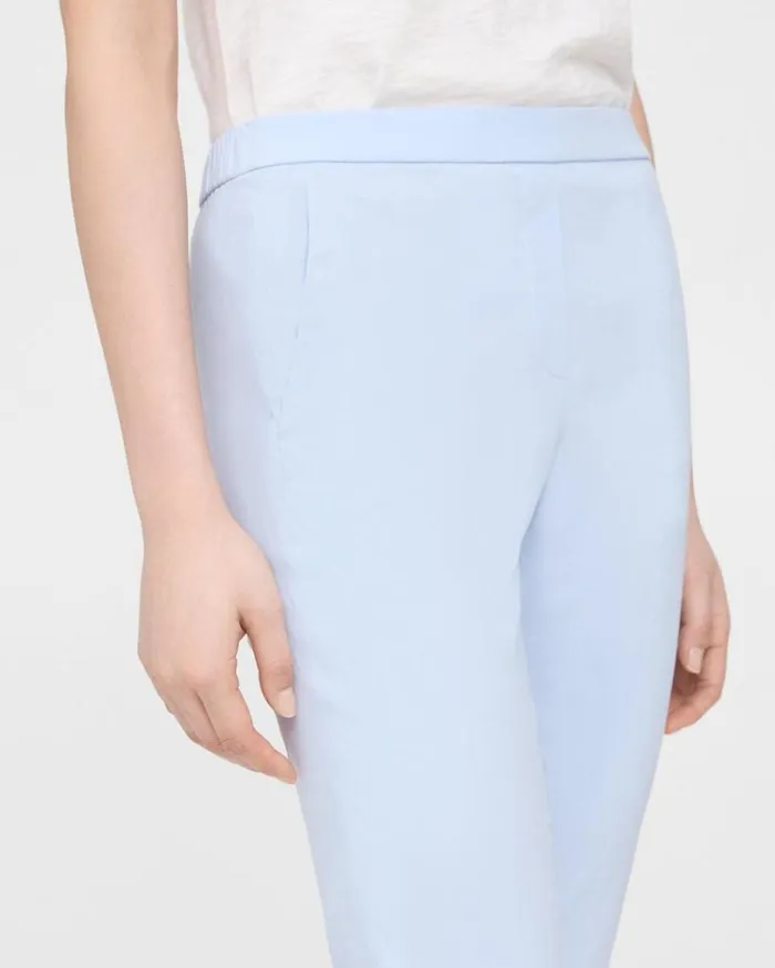 Theory Treeca PullOn Pant In Good Linen Breeze Women Pants