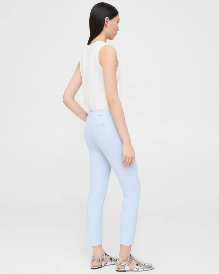 Theory Treeca PullOn Pant In Good Linen Breeze Women Pants