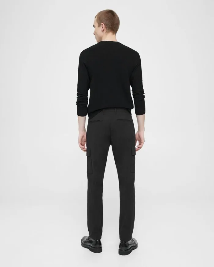Theory Zaine Cargo Pant In Neoteric Twill Black Men Suits Theory Zaine Cargo Pant In Neoteric Twill Black Men Suits