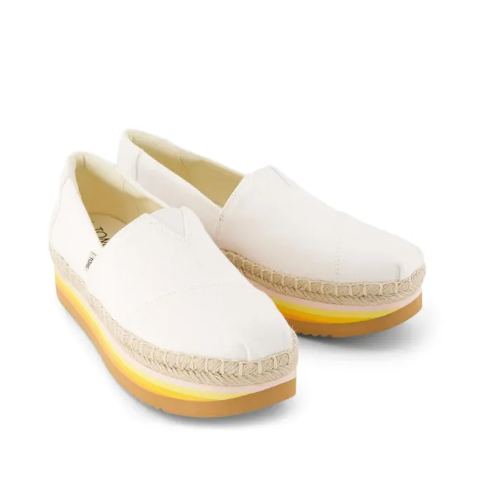 Toms Alpargatas Alpargata Platform Rope High Espadrille White 8211 Women