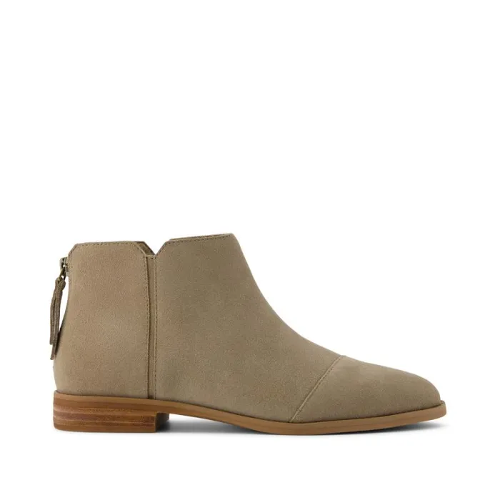 Toms Boots and Booties Rylie Ankle Bootie Natural Suede 8211 Women