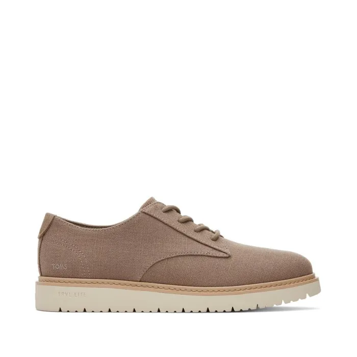 Toms Dress Casual Navi TRVL LITE Dress Shoe Taupe Heritage Canvas 8211 Men