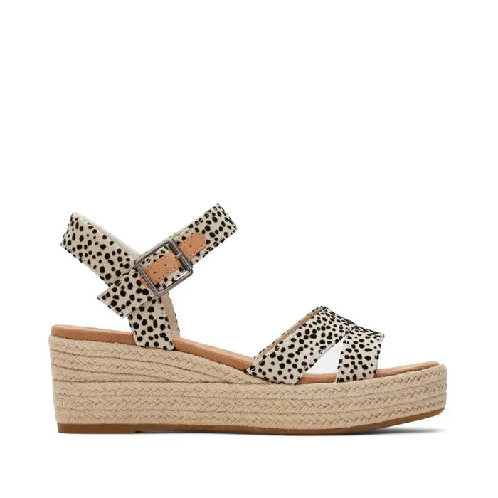 Toms Espadrilles Audrey Wedge Sandal Mini Cheetah 8211 Women