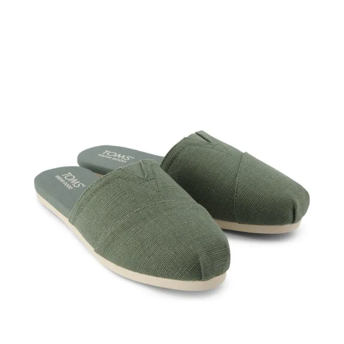 Toms Mules and Slides Alpargata Mule Green Heritage Canvas 8211 Women Toms Mules and Slides Alpargata Mule Green Heritage Canvas 8211 Women