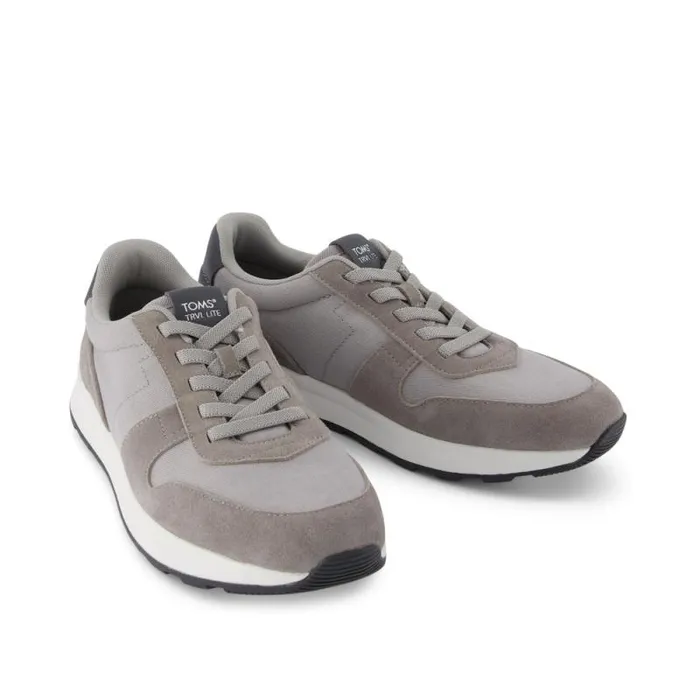 Toms Slip Ons TRVL LITE Retro Runner Sneaker Water Repellent Grey 8211 Men Toms Slip Ons TRVL LITE Retro Runner Sneaker Water Repellent Grey 8211 Men