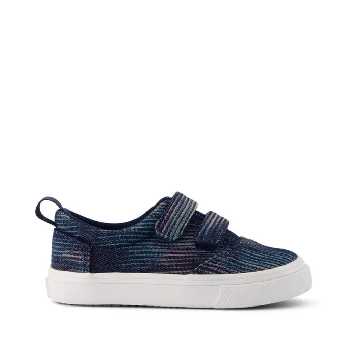 Toms Sneakers Fenix Double Strap Toddler Sneaker Denim Navy 8211 Kids