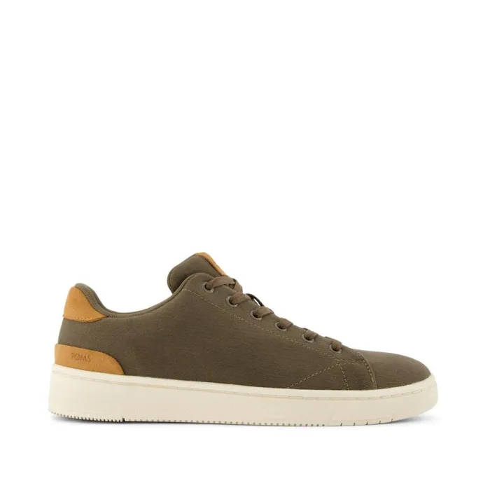 Toms Sneakers TRVL LITE LaceUp Sneaker Canteen Green Recycled Cotton 8211 Men