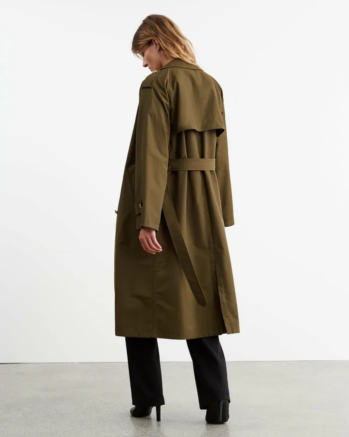 TOUSSAINT TRENCH COAT Olive Green Women Nili Lotan Coats and Outerwear