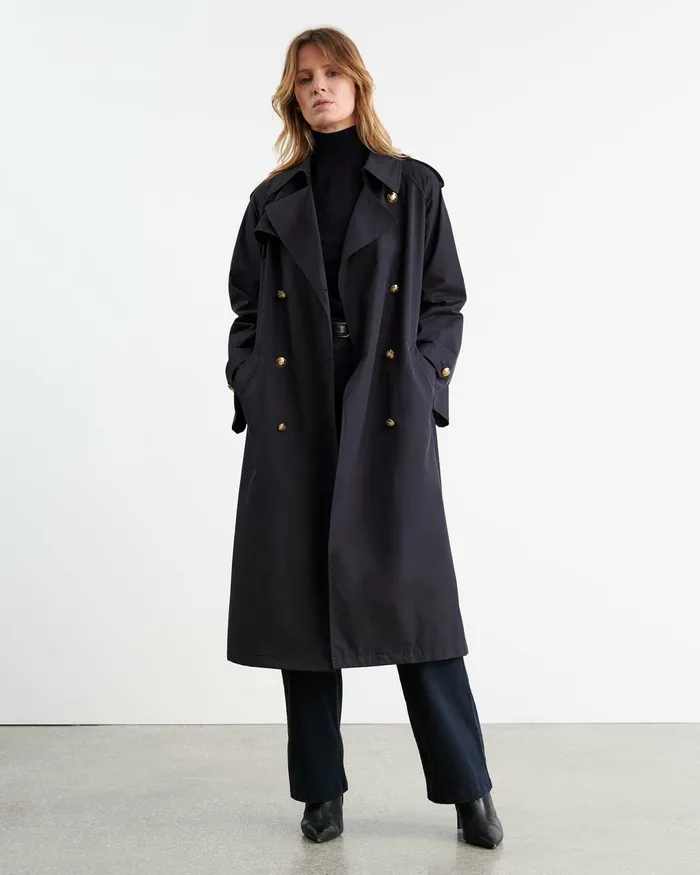 TOUSSAINT TRENCH COAT Olive Green Women Nili Lotan Coats and Outerwear