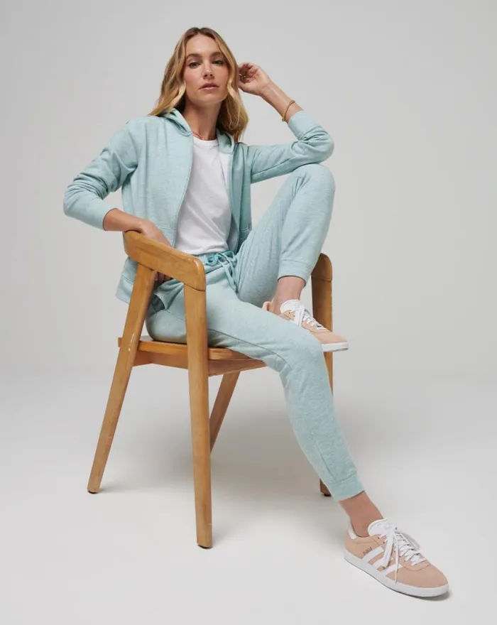 TravisMathew CLOUD FLEECE JOGGER Heather Ether Women Pants