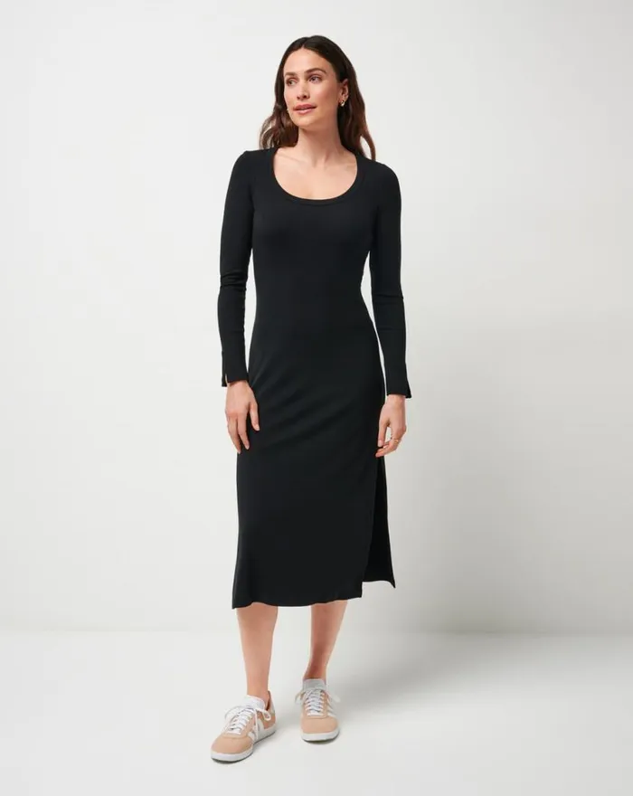 TravisMathew CLOUD RIB RETREAT DRESS Black Women Dresses