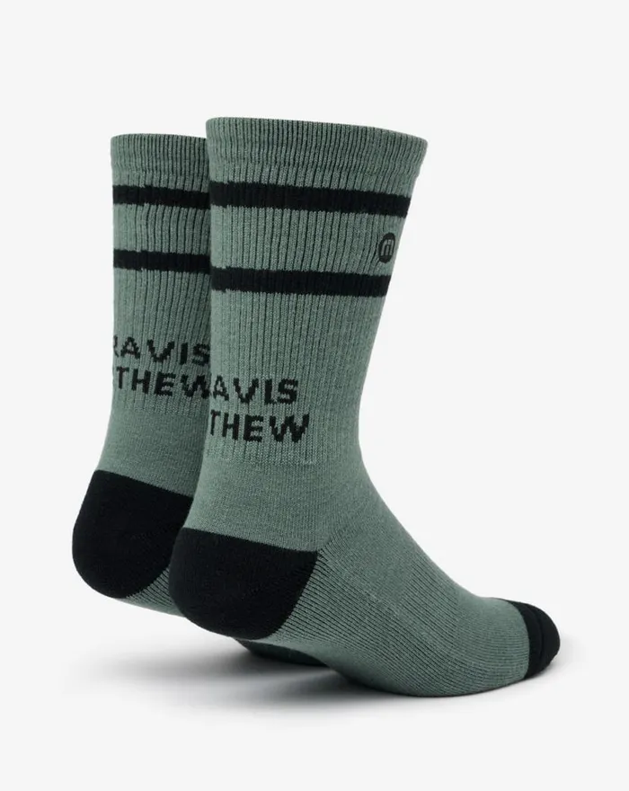 TravisMathew HIGHWAY TOWN CREW SOCK Laurel MenWomen Socks TravisMathew HIGHWAY TOWN CREW SOCK Laurel MenWomen Socks