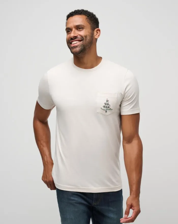 TravisMathew HOT BUTTERED RUM TEE Moonbeam Men Tees TravisMathew HOT BUTTERED RUM TEE Moonbeam Men Tees