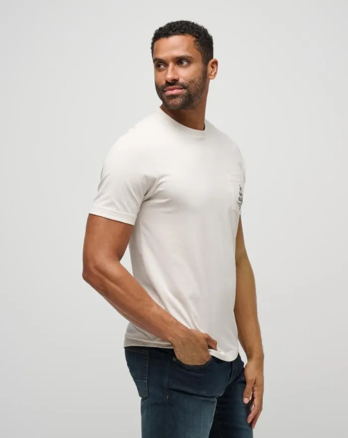 TravisMathew HOT BUTTERED RUM TEE Moonbeam Men Tees TravisMathew HOT BUTTERED RUM TEE Moonbeam Men Tees
