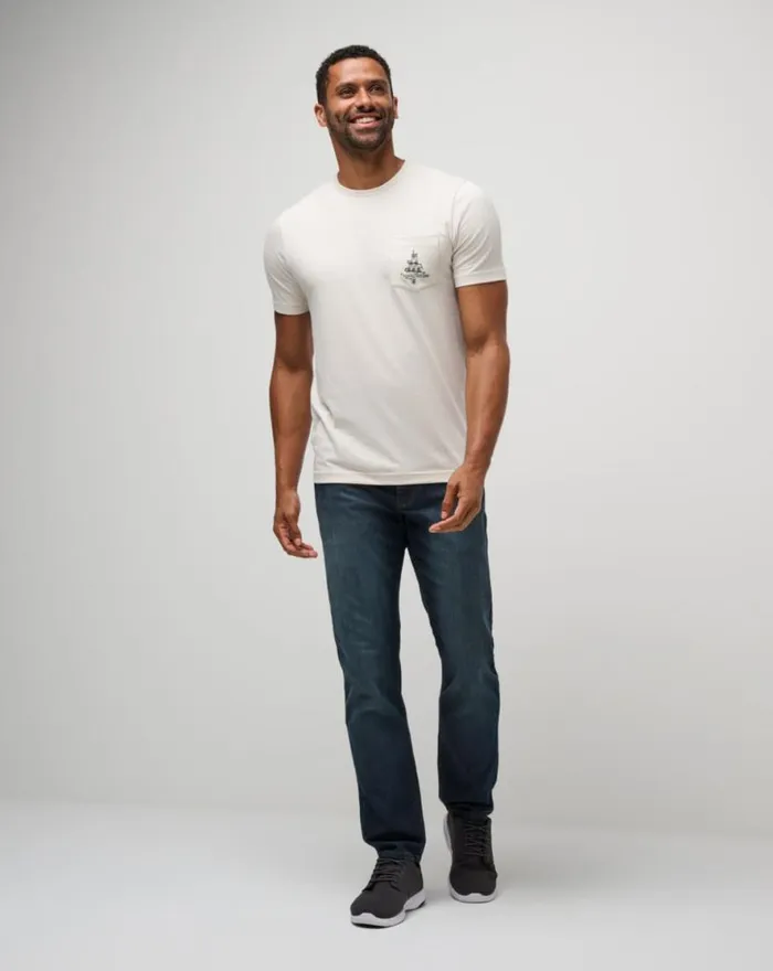 TravisMathew HOT BUTTERED RUM TEE Moonbeam Men Tees TravisMathew HOT BUTTERED RUM TEE Moonbeam Men Tees