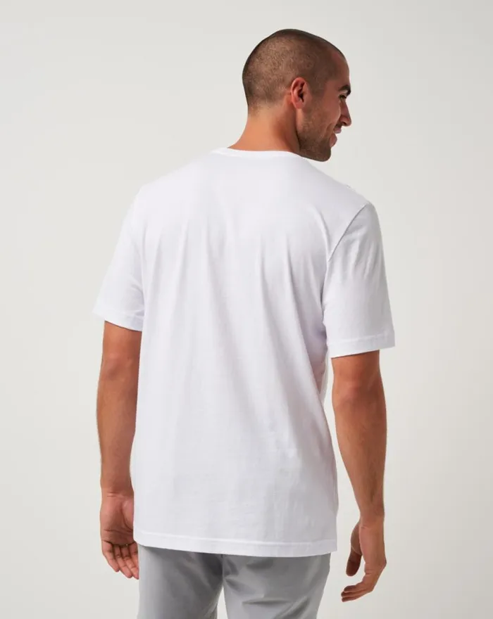 TravisMathew LOS ANGELES DODGERS BLEACHER BREEZE TEE White Men Tees TravisMathew LOS ANGELES DODGERS BLEACHER BREEZE TEE White Men Tees