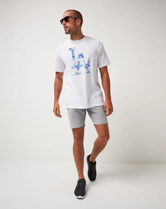 TravisMathew LOS ANGELES DODGERS BLEACHER BREEZE TEE White Men Tees TravisMathew LOS ANGELES DODGERS BLEACHER BREEZE TEE White Men Tees