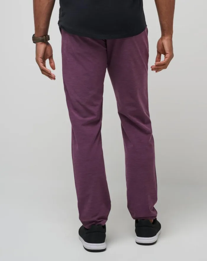 TravisMathew OPEN TO CLOSE TECH CHINO PANT Plum Men Pants TravisMathew OPEN TO CLOSE TECH CHINO PANT Plum Men Pants