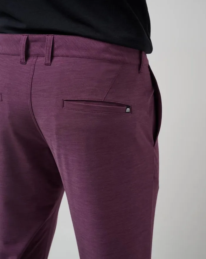 TravisMathew OPEN TO CLOSE TECH CHINO PANT Plum Men Pants TravisMathew OPEN TO CLOSE TECH CHINO PANT Plum Men Pants