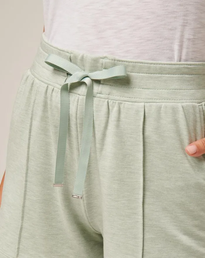 TravisMathew SALT IN THE AIR 20 CLOUD TERRY SHORT Heather Desert Sage Women Shorts TravisMathew SALT IN THE AIR 20 CLOUD TERRY SHORT Heather Desert Sage Women Shorts