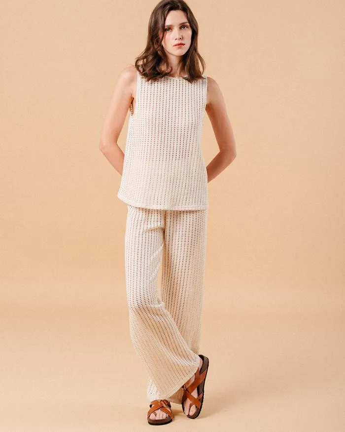 TROUSERS BEIGE MORGANE Shop Grace and Mila HighWaisted Trousers