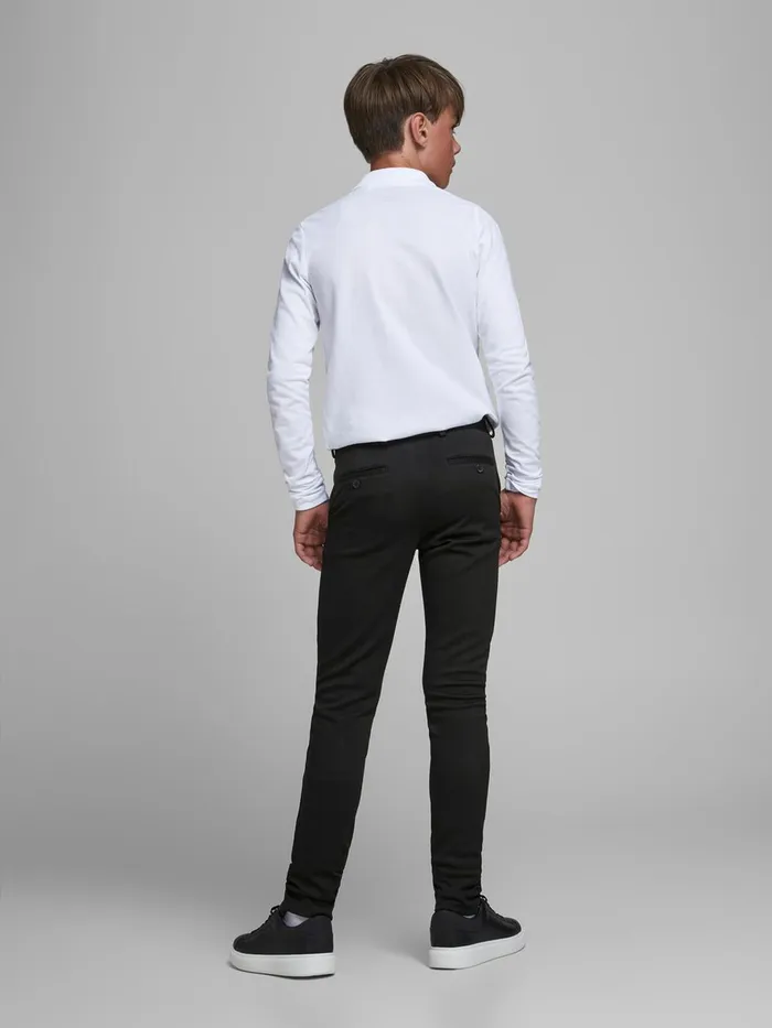 Trousers JACK and JONES Junior BOYS BLACK TROUSERS Black Black