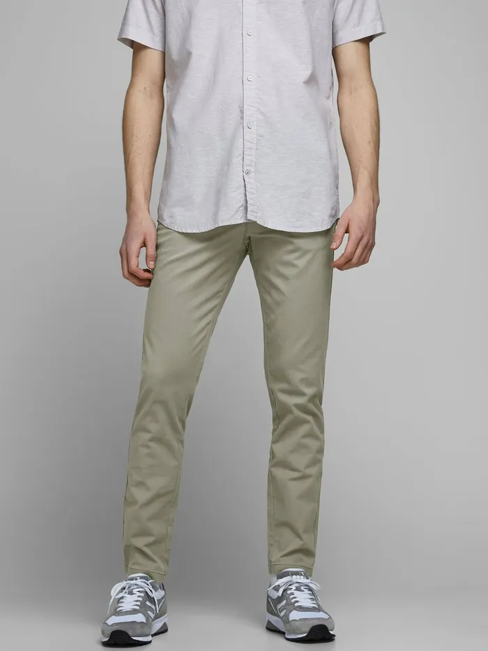 Trousers JACK and JONES Mens 2PACK MARCO CHINOS Beige Black