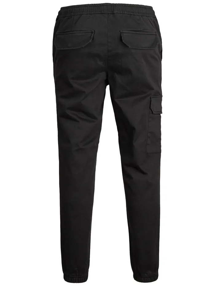 Trousers JACK and JONES Mens ACE HILL AKM CARGO TROUSERS Black Black