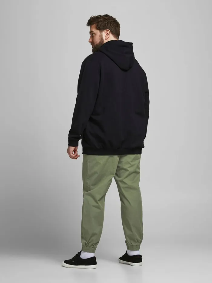 Trousers JACK and JONES Mens GORDON LANE AKM PLUS SIZE SWEAT PANTS Green Deep Lichen Green Online