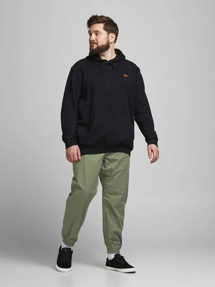 Trousers JACK and JONES Mens GORDON LANE AKM PLUS SIZE SWEAT PANTS Green Deep Lichen Green Online