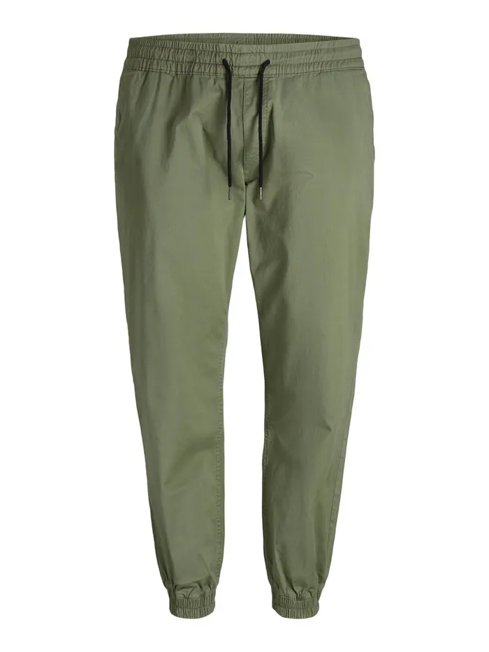 Trousers JACK and JONES Mens GORDON LANE AKM PLUS SIZE SWEAT PANTS Green Deep Lichen Green Online